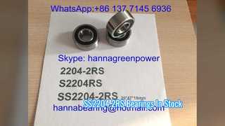 Roulement à billes à alignement automatique en acier inoxydable SS2204 2RS