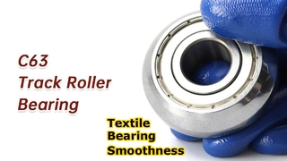 Roulement à rouleaux de chenille C63 (17 x 50 x 17,5 mm) : composant de guidage linéaire pour machine textile