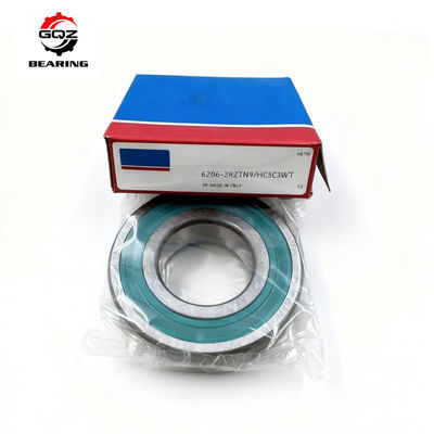 Acheter 6206-2RZTN9 Roulement à billes hybride en céramique à gorge profonde 30×62×16mm pour moteur à entraînement par variateur fabrication en ligne