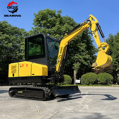 R340 Durable 2 Tonnes Agriculture Micro Excavateur Mini-Excavateur Petite machine hydraulique à ramper Excavation à vendre