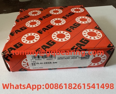 Cage métallique en tôle d'acier FAG 6310-H-2RSR-SN-C3 roulement à bille à rainure profonde 50x110x27 mm