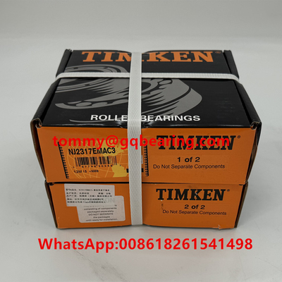 L'équipement est équipé d'un support de roulement à rouleaux cylindriques à rangée unique en cuivre TIMKEN NJ2317EMAC3