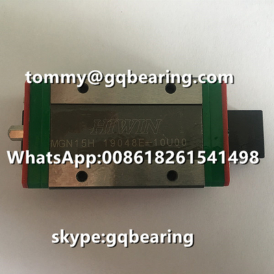 Matériau en acier inoxydable HIWIN MGN15H Minature de précision linéaire Bloc linéaire MGN15C