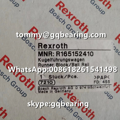 Type matériel en acier bloc standard de longueur standard de bride de Rexroth R165132320 de coureur de taille