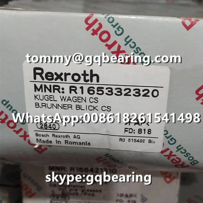 Bloc linéaire de largeur de Rexroth R166421310 de short taille étroite matérielle en acier de longueur de basse